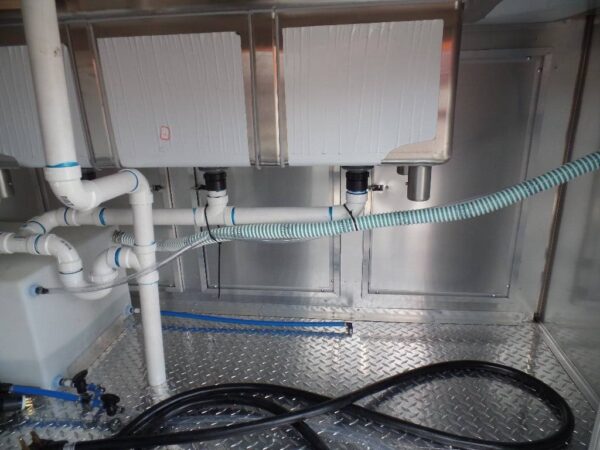 8.5' x 16' Concession Food Trailer Indigo Blue Event Catering - Image 20