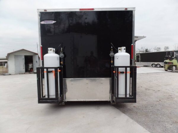 8.5' x 16' Black Catering Concession Food Trailer With Appliances - Image 15