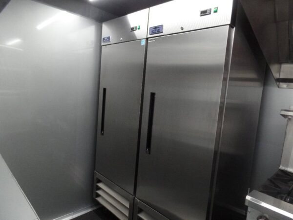 8.5' x 16' Black Catering Concession Food Trailer With Appliances - Image 26
