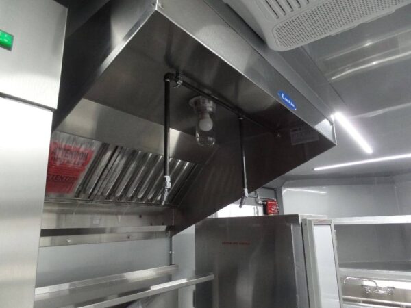 8.5' x 16' Black Catering Concession Food Trailer With Appliances - Image 14