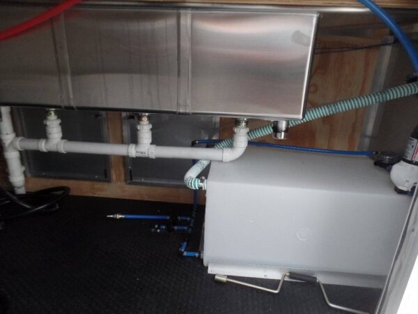 8.5' x 16' Black Catering Concession Food Trailer With Appliances - Image 19