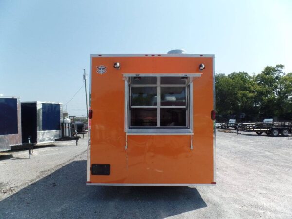 8.5' x 16' Concession Food Trailer Orange With Appliances - Image 21
