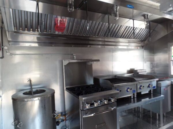 8.5' x 16' Concession Food Trailer Orange With Appliances - Image 24