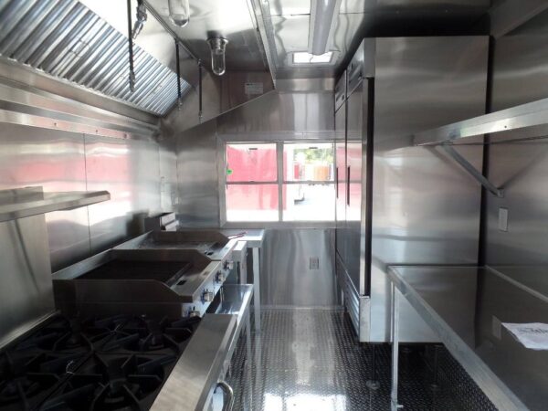 8.5' x 16' Concession Food Trailer Orange With Appliances - Image 23