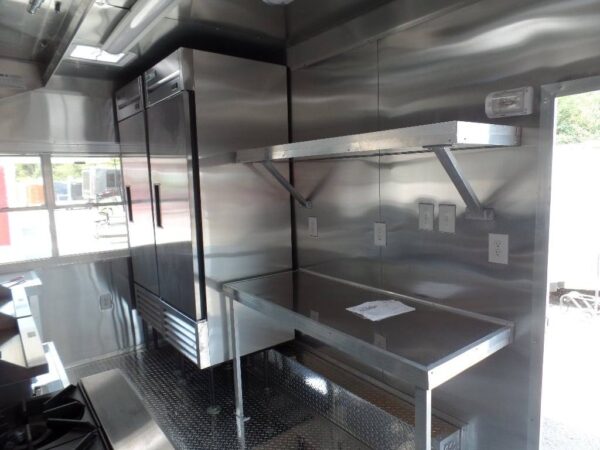 8.5' x 16' Concession Food Trailer Orange With Appliances - Image 25
