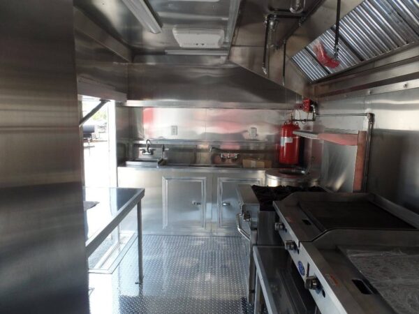 8.5' x 16' Concession Food Trailer Orange With Appliances - Image 15