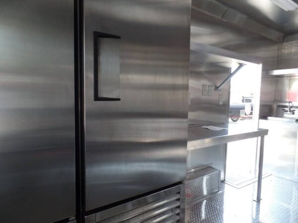 8.5' x 16' Concession Food Trailer Orange With Appliances - Image 7