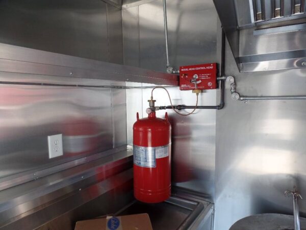 8.5' x 16' Concession Food Trailer Orange With Appliances - Image 4