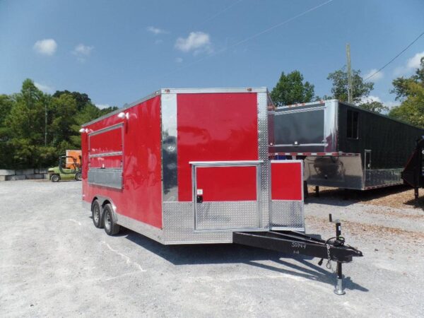 8.5' x 16' Concession Food Trailer Red Event Catering - Image 6