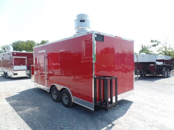 8.5' x 16' Concession Food Trailer Red Event Catering - Image 10