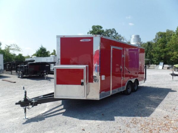 8.5' x 16' Concession Food Trailer Red Event Catering - Image 9