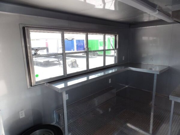 8.5' x 16' Concession Food Trailer Red Event Catering - Image 19