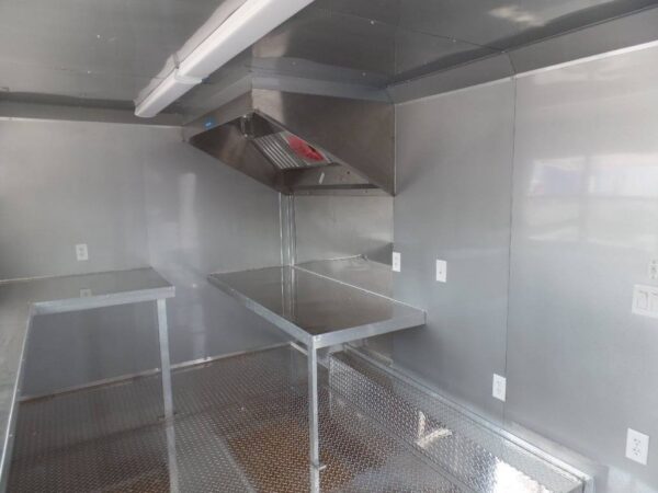 8.5' x 16' Concession Food Trailer Red Event Catering - Image 16