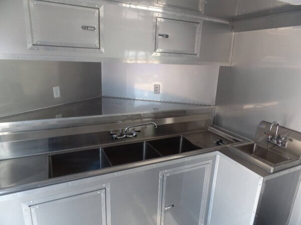 8.5' x 16' Concession Food Trailer Red Event Catering - Image 5