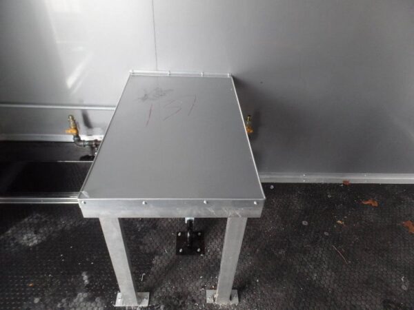 8.5' x 16' Black Porch Style Concession Food Trailer - Image 11
