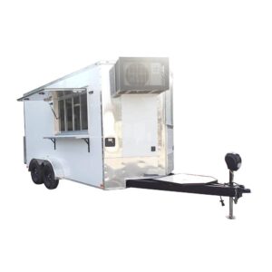 7' X 14' White Concession Trailer Food Event Catering
