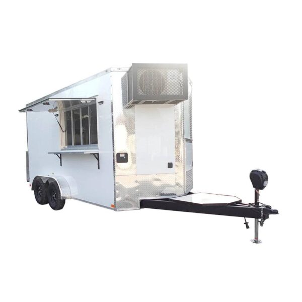 7' X 14' White Concession Trailer Food Event Catering