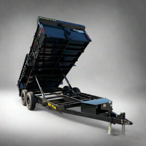 Dump Trailer 7' X 14' Hydraulic 2ft Sides 7,000lb Axles