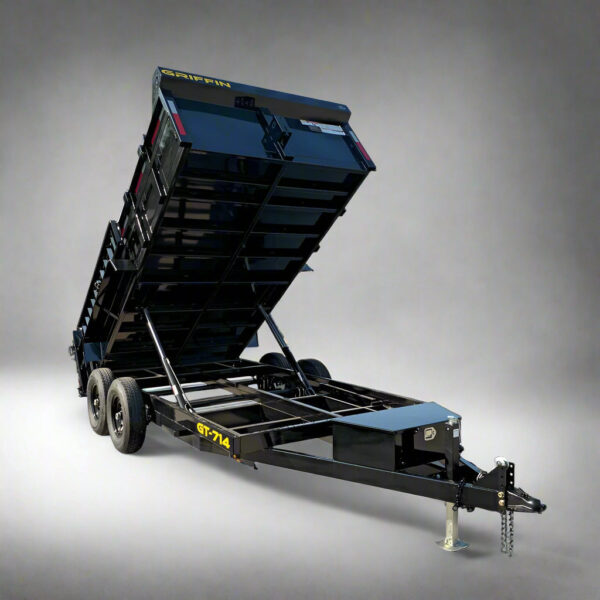 Dump Trailer 7' X 14' Hydraulic 2ft Sides 7,000lb Axles
