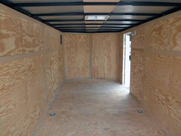 Enclosed Trailer 7'x16' - V-Nose Motorcycle Lawn Mower Storage - Image 20