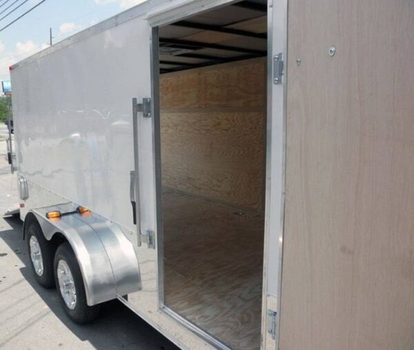 Enclosed Trailer 7'x16' - V-Nose Motorcycle Lawn Mower Storage - Image 18