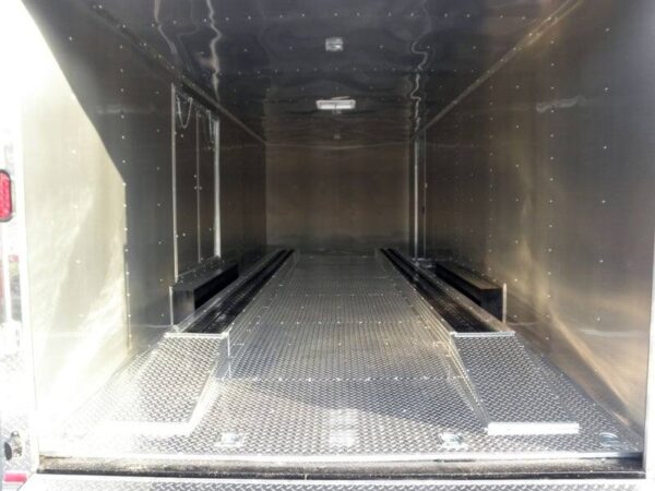 Enclosed Trailer 8.5' X 24' White - Cargo Bike Car Hauler Storage - Image 22