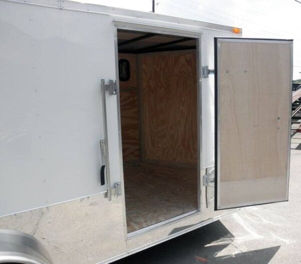 Enclosed Trailer 7'x16' - V-Nose Motorcycle Lawn Mower Storage - Image 9
