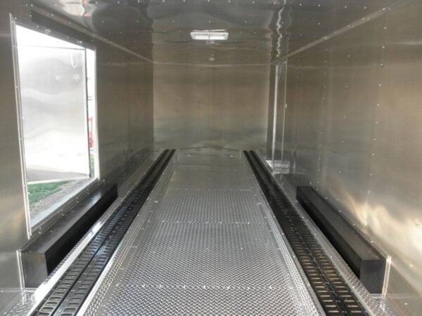 Enclosed Trailer 8.5' X 24' White - Cargo Bike Car Hauler Storage - Image 21