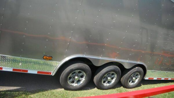 8.5x36 Silver Gooseneck Enclosed Trailer Hauler - Image 6