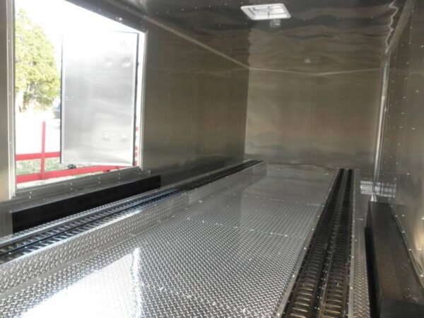 Enclosed Trailer 8.5' X 24' White - Cargo Bike Car Hauler Storage - Image 23