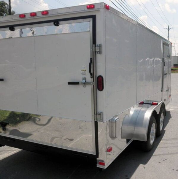 Enclosed Trailer 7'x16' - V-Nose Motorcycle Lawn Mower Storage - Image 13