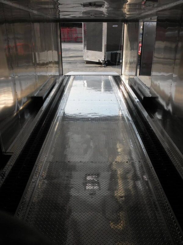 Enclosed Trailer 8.5' X 24' White - Cargo Bike Car Hauler Storage - Image 18