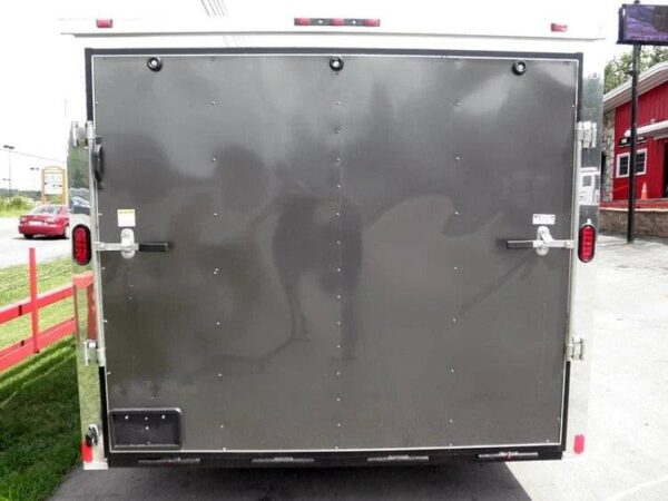 Enclosed Trailer 8.5'x18' Grey Hauler Storage - Image 4