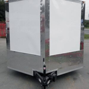 Enclosed Trailer 8.5'x18' White - Equipment Hauler Storage