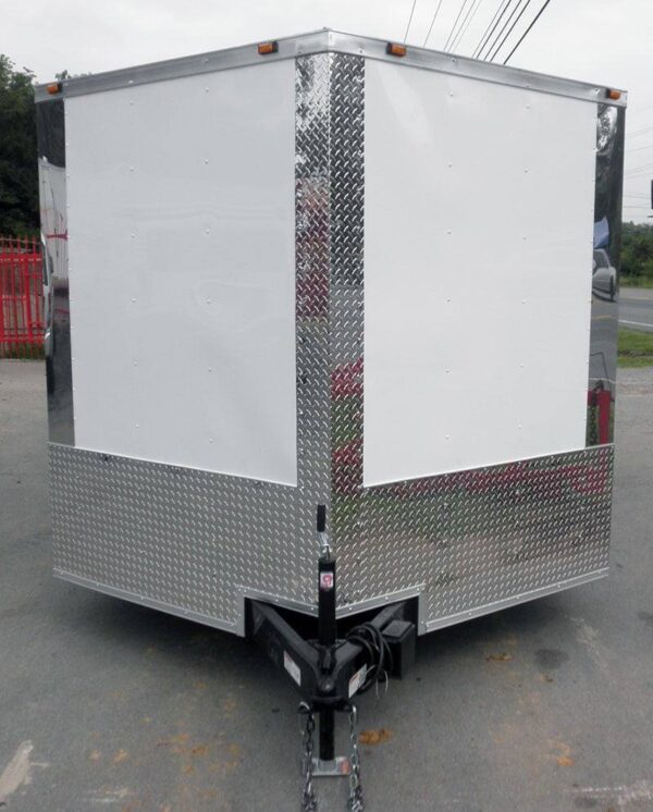 Enclosed Trailer 8.5'x18' White - Equipment Hauler Storage
