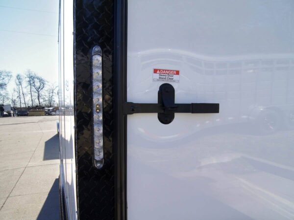 8.5x20 White V-Nose Enclosed Trailer with Blackout Pkg (2) 5,200lb Axles - Image 10