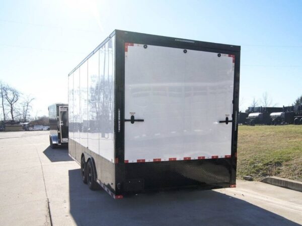 8.5x20 White V-Nose Enclosed Trailer with Blackout Pkg (2) 5,200lb Axles - Image 9