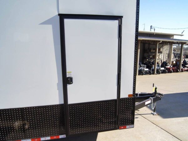 8.5x20 White V-Nose Enclosed Trailer with Blackout Pkg (2) 5,200lb Axles - Image 17