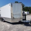 8.5' x 16' Double Window White Concession Food Trailer - Image 16