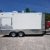 8.5' x 16' Double Window White Concession Food Trailer - Image 14