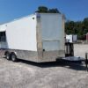 8.5' x 16' Double Window White Concession Food Trailer - Image 18