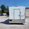 8.5' x 16' Double Window White Concession Food Trailer - Image 3