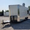 8.5' x 16' Double Window White Concession Food Trailer - Image 2