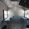 8.5' x 16' Double Window White Concession Food Trailer - Image 7