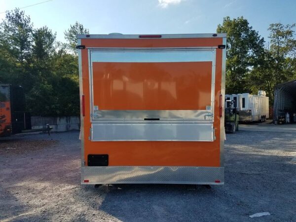 8.5' x 16' Orange Shaved Ice Concession Food Trailer - Image 14