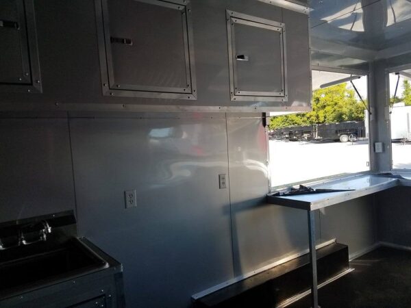 8.5' x 16' Orange Shaved Ice Concession Food Trailer - Image 22