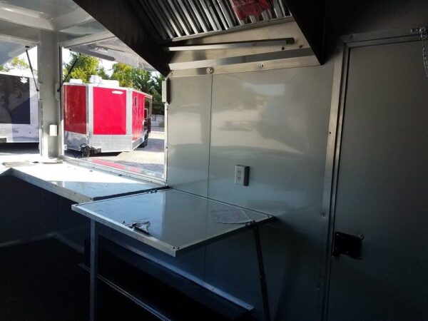 8.5' x 16' Orange Shaved Ice Concession Food Trailer - Image 13