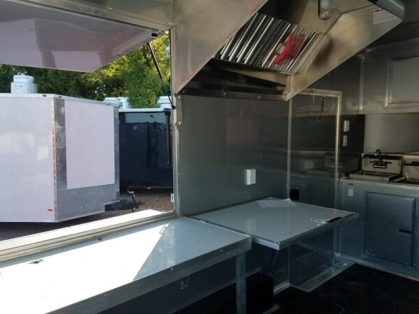 8.5' x 16' Orange Shaved Ice Concession Food Trailer - Image 10