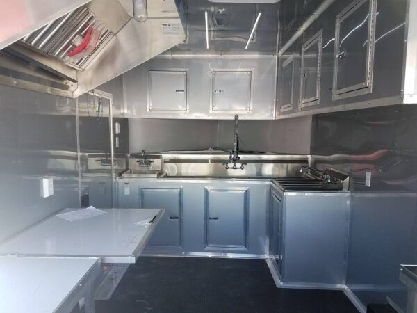8.5' x 16' Orange Shaved Ice Concession Food Trailer - Image 6