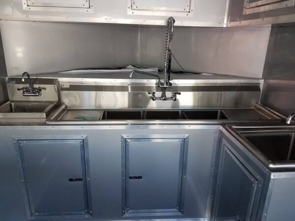 8.5' x 16' Orange Shaved Ice Concession Food Trailer - Image 20